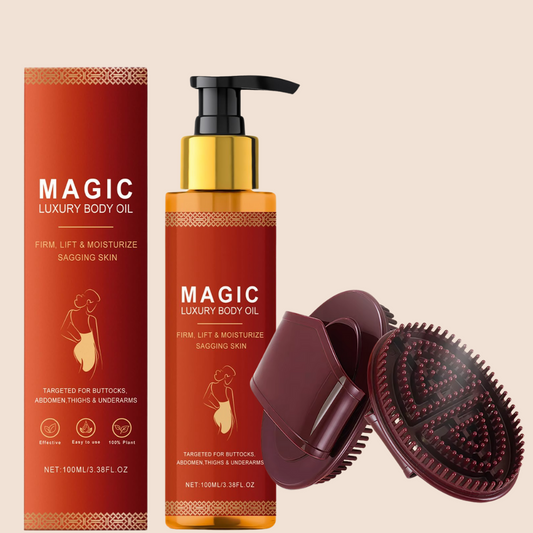 MagicGlow™ Huile de Massage + Gant Douche Anti-Cellulite